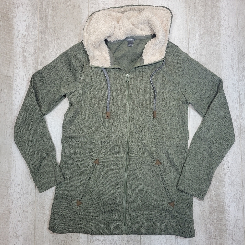 Eddie Bauer Knit Fleece Hoodie Size Small